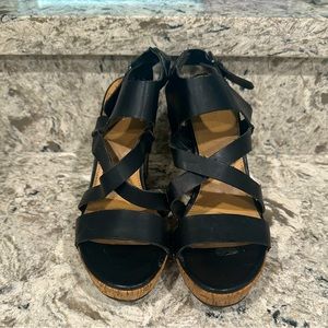 Michael kors black wedge size 6.5